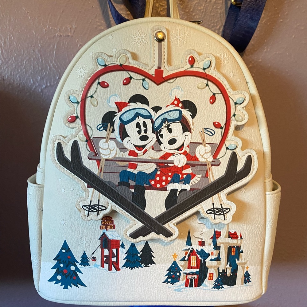 Minnie and Mickey holiday Loungefly